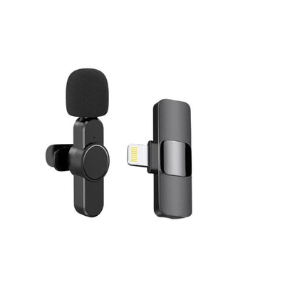Microfone de lapela sem fio  para iPhone e iPad