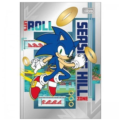 Caderno Brochura 1/4 capa dura 80 Folhas Sonic -  Tilibra