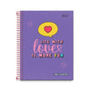 CADERNO ESCOLAR 10X1 WISH COLLECTION