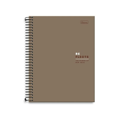Caderno Universitário 10 Matérias Reflects 160 Folhas -  Cadersil