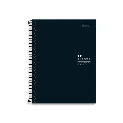 Caderno Universitário 10 Matérias Reflects 160 Folhas -  Cadersil