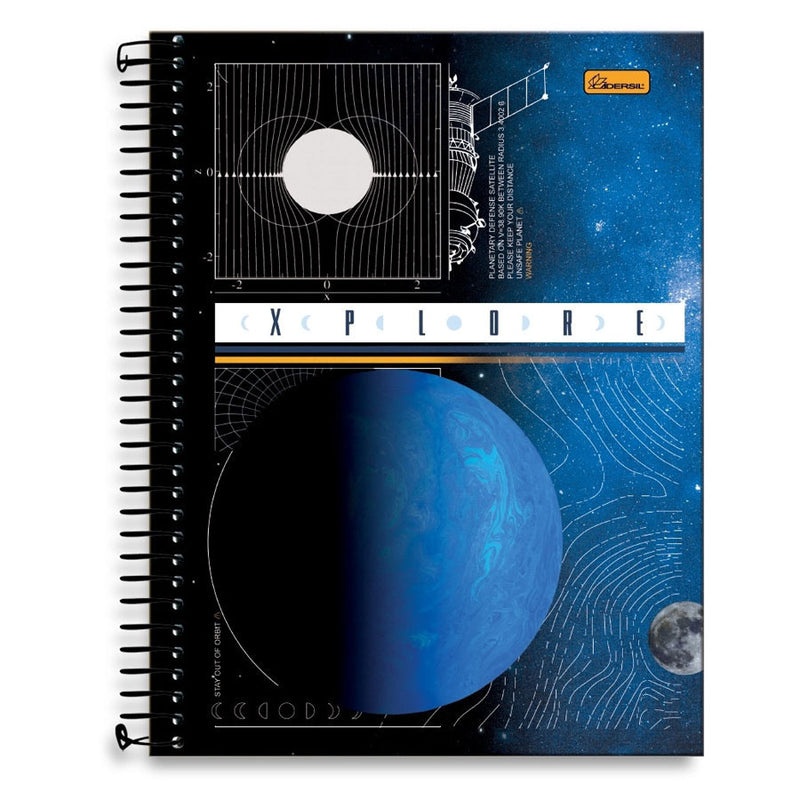 Caderno universitário xplore espiral 160 folhas - Cadersil