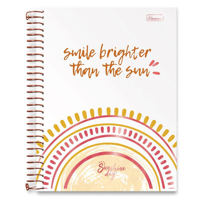 Caderno Cadersil universitário sunshine day espiral 160folhas