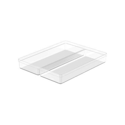 Organizador De Gavetas Clear 37,5 x 30 x 5,6 cm - Natural