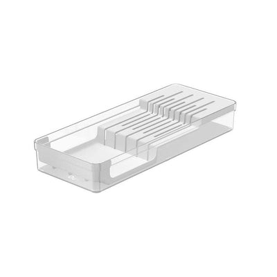 Organizador de Facas Clear 37,5 X 15 X 5,6 Cm Branco - Ou