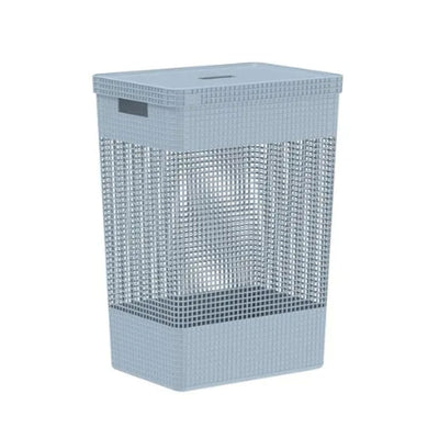 Cesto de Roupa Grid 49L Organizador - Azul