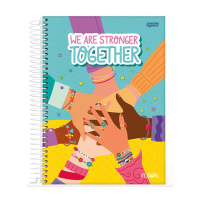 Caderno Universitário 12 Matérias It Girl 240 Folhas Unidade -  Jandaia