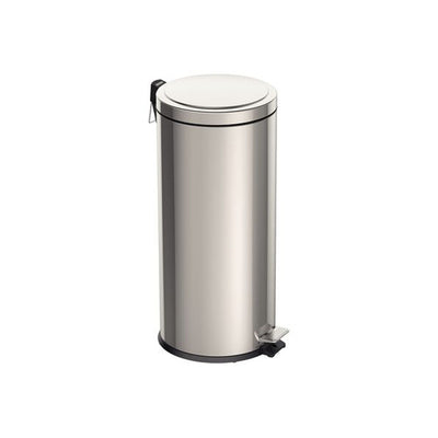 Lixeira Inox com Pedal Tramontina Brasil com Acabamento Polido e Balde Interno Removível 30 L
