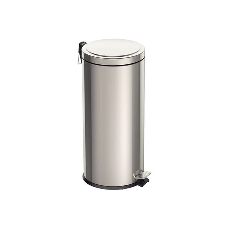 Lixeira Inox com Pedal Tramontina Brasil com Acabamento Polido e Balde Interno Removível 30 L