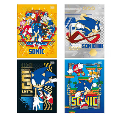 Caderno Universitário Sonic tilibra Capa Dura brochura - 48 Folhas