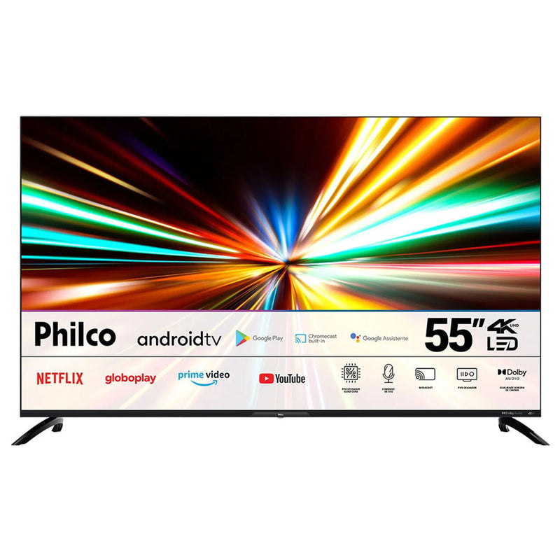 Smart TV 55” Philco PTV55G7EAGCPBL 4K LED Dolby Audio