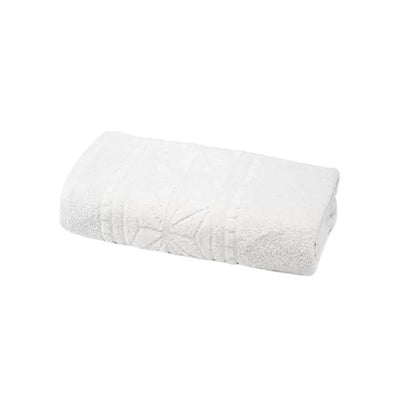 Toalha Banho Felpuldo Jacquard Branco 90X1,50m