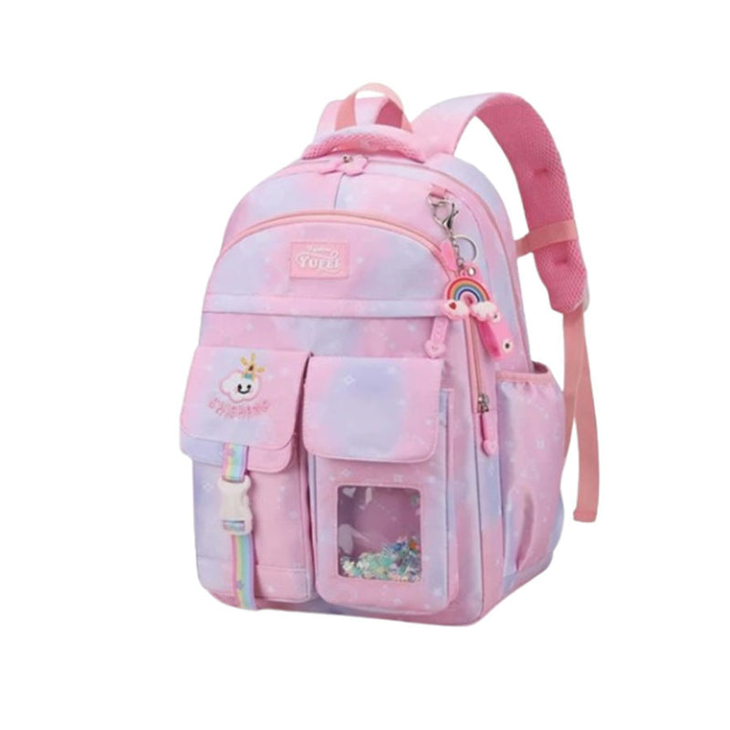 Mochila Escolar Impermeável Fashion Yufei Arco-iris