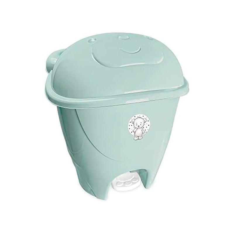 Lixeira infantil Pedal Fofura 12L Verde Claro