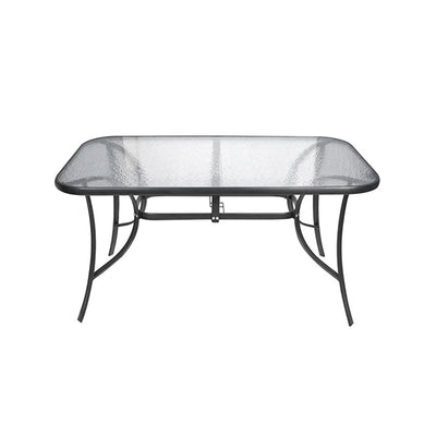 Mesa de Vidro com Estrutura de Ferro 150x90x72cm