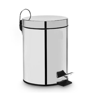 Lixeira de Inox com Cesto Interno e Pedal 20 Litros
