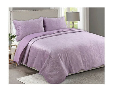 Cobre Leito Casal 3 Peças Az 2.20m X 2.40m Lilás