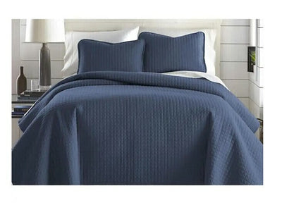 Cobre Leito Casal 3 Peças AZ 220m X 240m Azul Escuro