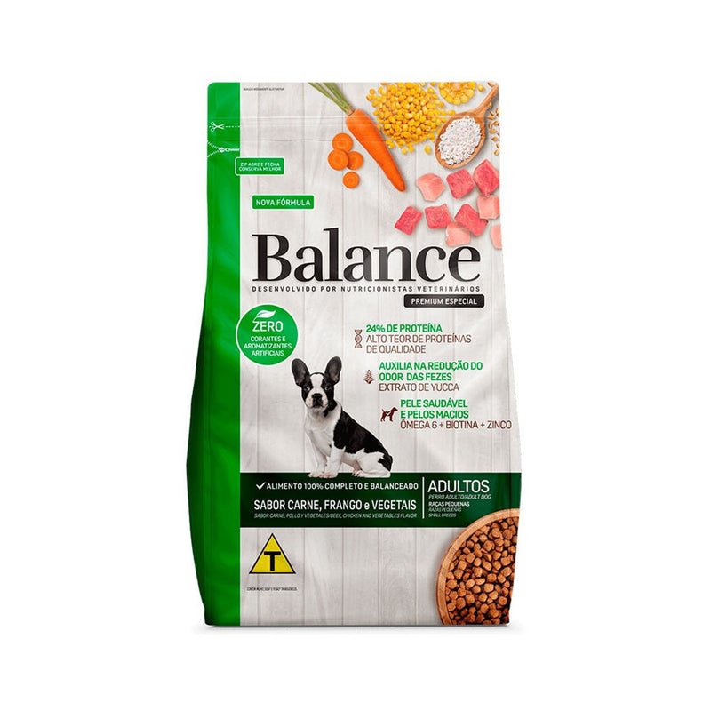 Ração Balance Premium Especial Cães Adulto Raças Pequenas Carne 900g