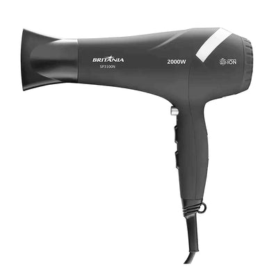 Secador de Cabelo Britânia SP3100 Tourmaline Íon 2 Velocidades 2000W - Preto - 110 Volts