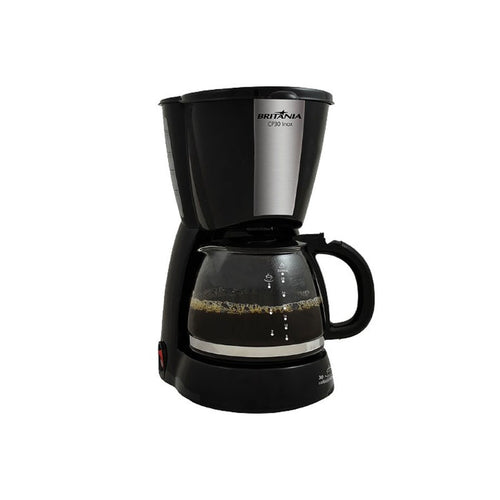 Cafeteira Elétrica Britânia CP30 Jarra de Vidro até 30 Xícaras Preto - 220v