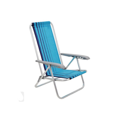 Cadeira De Praia 4 Posições Bali Azul- Tramontina
