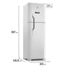 Geladeira Electrolux Frost Free 400L Efficient Turbo Freezer Duplex Branca  - 127 V
