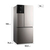 Geladeira Electrolux 3 Portas Frost Free Inverter Inox 590L Autosense  - 127V