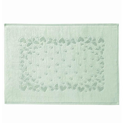 Toalha De Piso Dohler Jacquard Romance verde 70X50CM