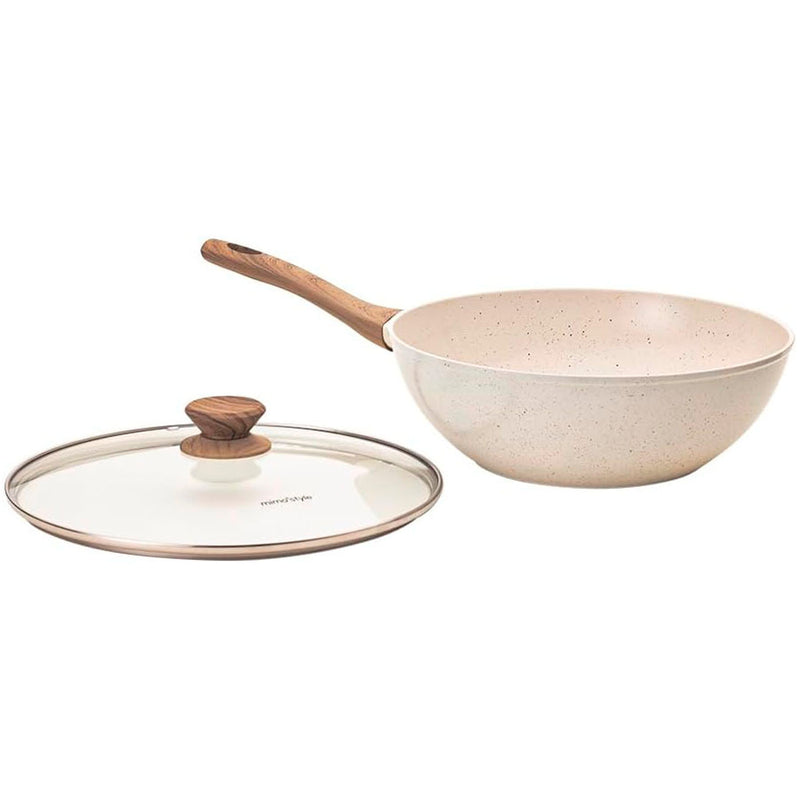 Frigideira Mimo Style  Wok Style Cook - 28cm  Marmol - Vanilla