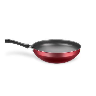 Frigideira Wok 24 Cristal Cereja Antiaderente
