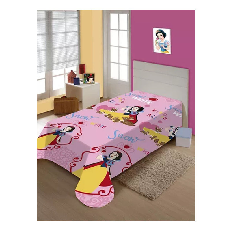 Manta Fun Solteiro Branca De Neve C/cinta 1,50X2M