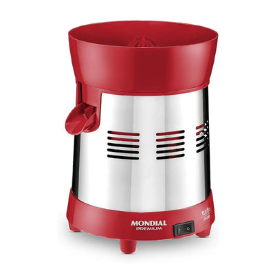 Espremedor De Laranja E Frutas Mondial Turbo Inox 250w Vermelho