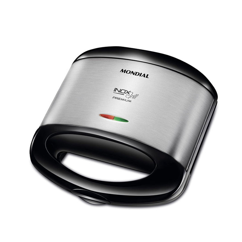 Grill e Sanduicheira Premium Mondial Preto/Inox 800W 110V
