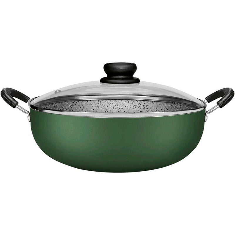 Frigideira Wok Panelux Maximum Antiaderente com Tampa Ø28cm Verde