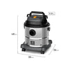 Aspirador de Pó e Água Electrolux 1800W 20 Litros com ThermoControl e Função Sopro Inox GT20I