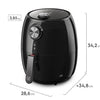 Fritadeira Elétrica sem oleo Electrolux air fryer 3,2 Litros desligamento automático, time sonoro 1400W EAF15
