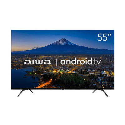 Smart TV AIWA 55¿ Android 4K Borda Ultrafina Dolby Vision & Atmos (AWS-TV-55-BL-01-A)