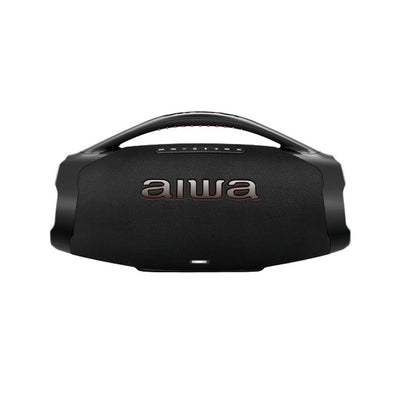 Caixa De Som Aiwa Boombox Plus Com 3 Alto-falantes Bivolt e Com Proteção Ip66 Contra Água e Poeira AWS-BBS-01B - 200W