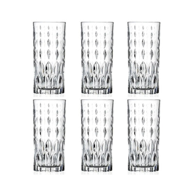 Jogo de Copo Marlyun 06 Peças Em Vidro 280ml