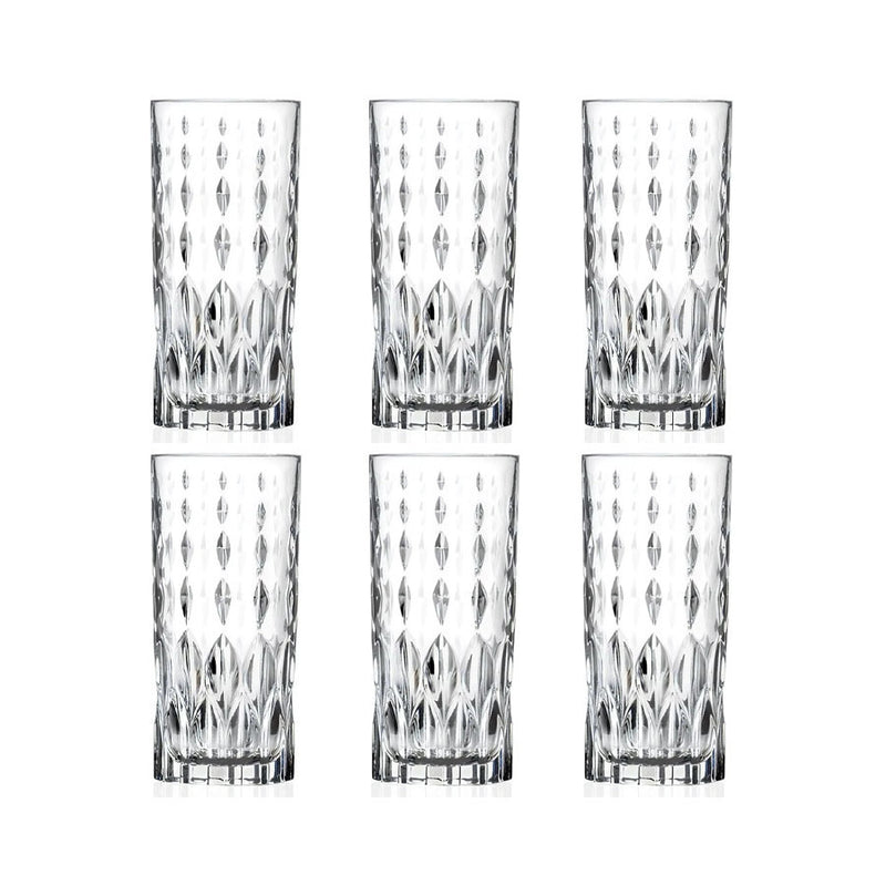 Jogo de Copo Marlyun 06 Peças Em Vidro 280ml