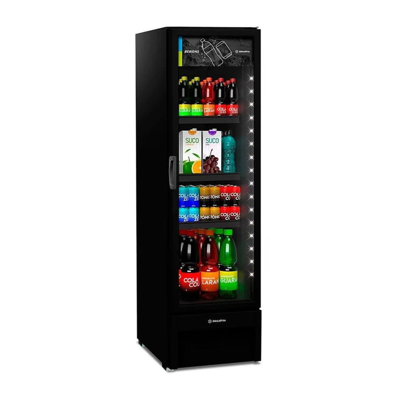 Expositor de Bebidas  Metalfrio 324 Litros VB28RH Frost Free, Tanque Plástico Preto 110V