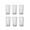 Jogo de Copo Em Vidro Com 06 Peças 280ml Deli