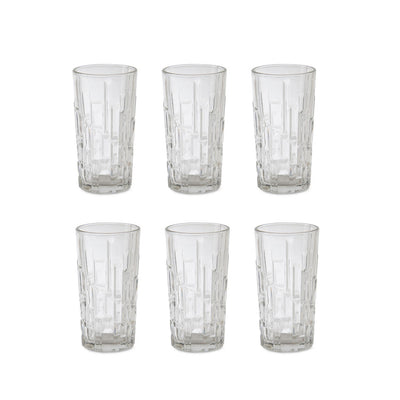 Jogo de Copo Em Vidro Com 06 Peças 280ml Deli