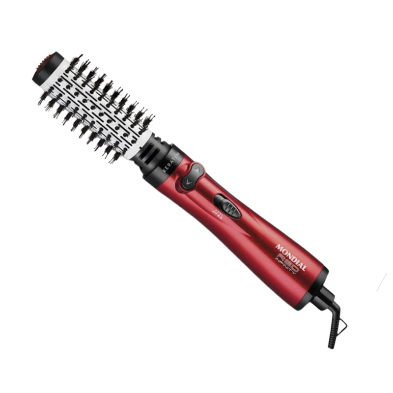 Escova Secadora Rotativa Mondial Red Infinity Keratin 3 em 1 ER-11