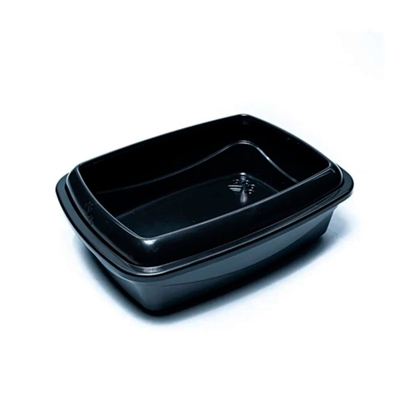 Bandeja Higiênica Alta Com Borda Pet Injet Cat Plus Preta Para Gatos - Tam. G