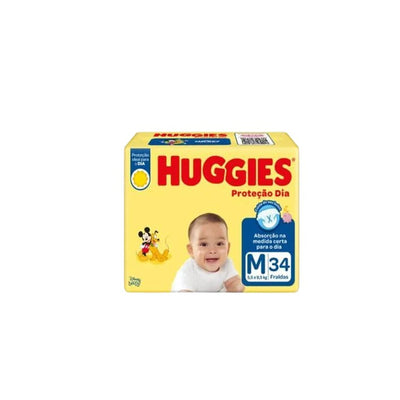 Fralda Hug Proteção  Dia M Jumbo 34 DS