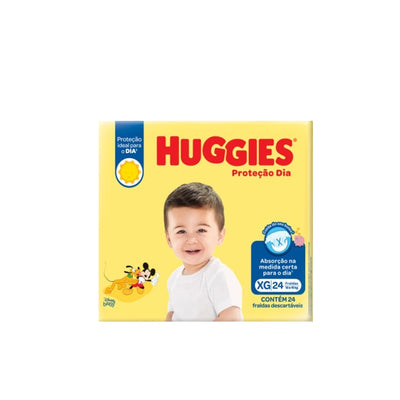 Fralda Huggies Proteção Dia  XG Jumbo 24 Ds