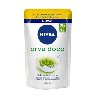 Refil Sabonete Líquido Nivea Erva Doce com 200ml