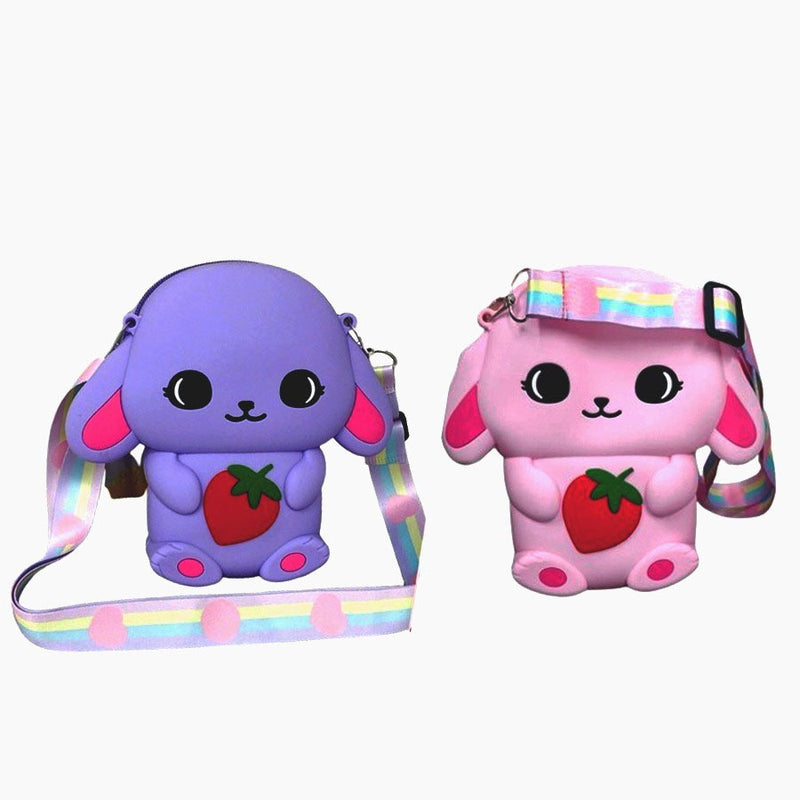 Bolsa De Ombro Pop Em Silicone Infantil Fofa